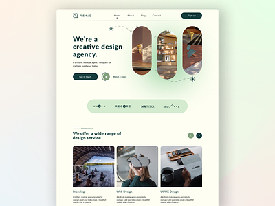 Agency web landing page Design adobe xd best top design dailyui design design inspiration figma landing page minimalist sketch uiux uiux designer user experience design user interface web landing page website design webui