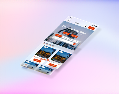 Hotel Booking Mobile UI Glassmorphism 3d 3d ui airbnb app booking ui branding figma glassmorphism graphic design hotel booking mobileui search bar typography ui ux website