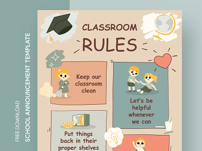 Positive Classroom Rules Announcement Free Google Docs Template academy announcement announcements college docs free google docs templates free template free template google docs google google docs high preschool print printing school template templates