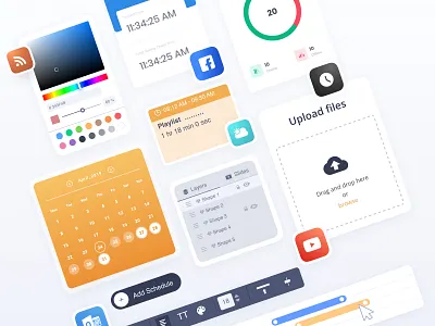 Truelink Media Components apps calendar components dashboard design design system digital signage elements layout builder media saas scheduler software truelink media ui ux web website