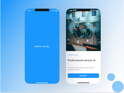 New Mobile Laundry App Concept app branding design illustration logo typography ui vector