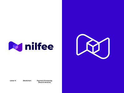 Nilfee - Logo Design & Animation 3d animation app blockchain brand identity branding design fintech graphic design illustration logo monogram motion graphics nft payment startup technology ui ux website