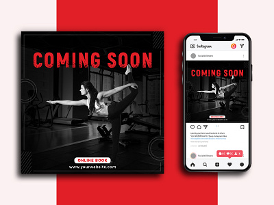Fitness social media post template | Instagram post ads banner bannner design branding design dribbble dribbble design facebook post fitness fitness banner fitness banner design fitness post fitness social media post fitness template graphic design instagram post marketing post post design template