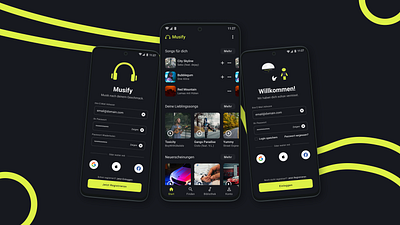 MODERN Music App Design (Musify) amazon music app design mobile mobile music app modern app design music app uidesign