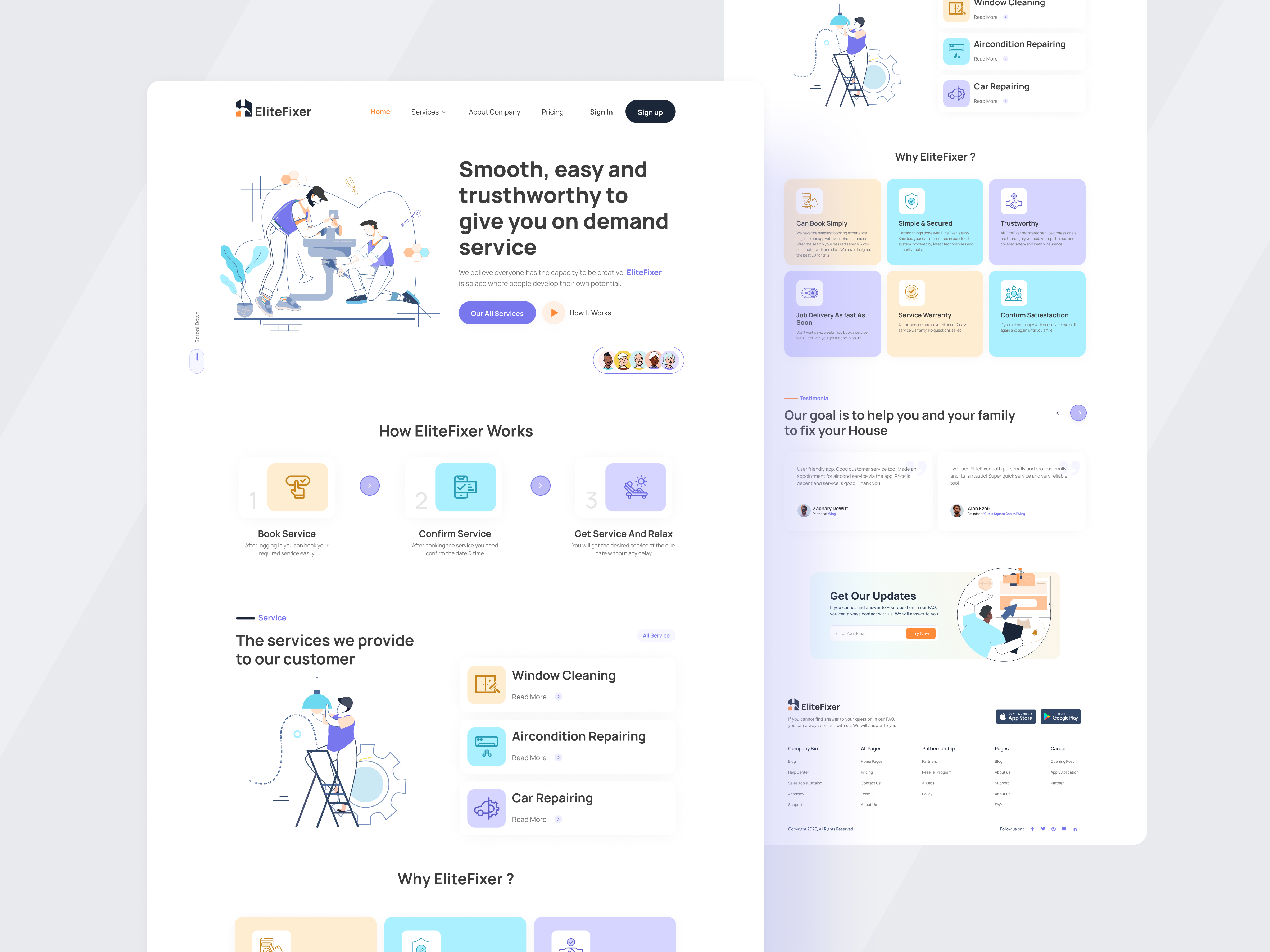 HomeService Landing Page