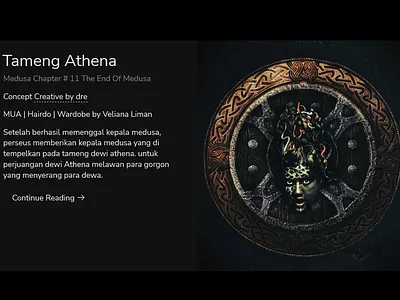 The end of medousa design illustration presentation story ui web web design webdesign website website concept website design