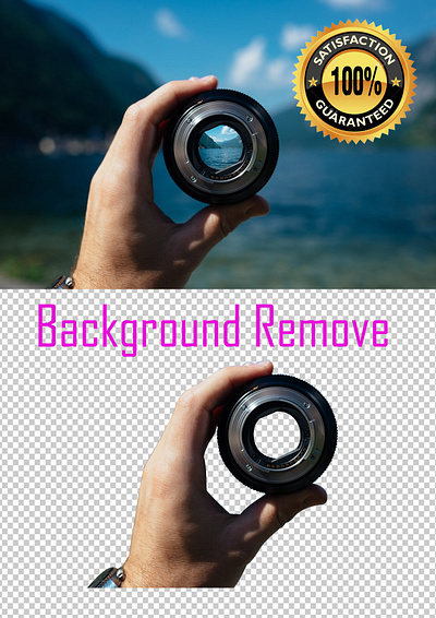 Hand & Camera Lance Background Remove