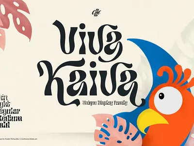 Free Viva Kaiva - Psychedelic Font branding creative display font display fonts display typeface display typography font resources fonts collection fun funny graphic design gypsy kids logo psychedelic retro sans serif font serif font unique vintage