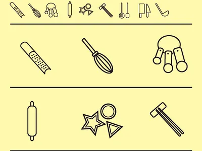 Kitchenware Pictogram 1 ai design graphic design illustrator logo pictogram vector