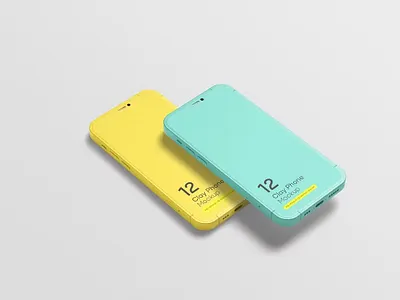 Free Phone Clay Mockups abstract clay clean design device display mockup phone phone clay phone mockup presentation promo promotion realistic showcase simple smartphone theme ui ux