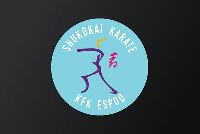 Kids Fitness Karate Club identity branding logo