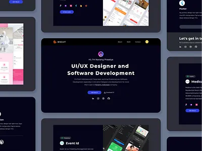 Personal Website appdesign cute design figma layoutdesign personalwebsite portofolio ui uiinspiration uitrands uiux ux web webdesign websiteportofolio