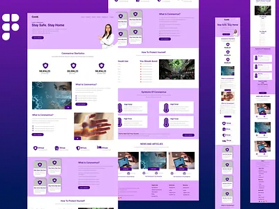 Covid 19 Awareness UI/UX animation app branding design flat graphic design hospital website icon illustration landing page logo minimal mobile app shopify app typography ui ux vector we wireframe