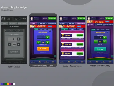 Card game lobby redesign card games casino design gamble game lobby game ui games illustration logo play rummy rummy rummy game slot machine ui design vegas