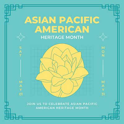 Asian Pacific American Heritage Month advertising branding design graphic design social media