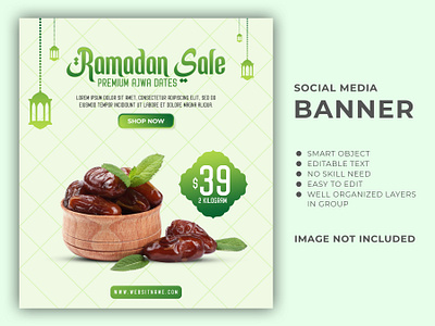 Ramadan Sale Social Media Banner Template ads banner banner design banners facebook banner instagram ads instagram banner isalmic social media banner media ramadan social media banner social social media ads social media banner