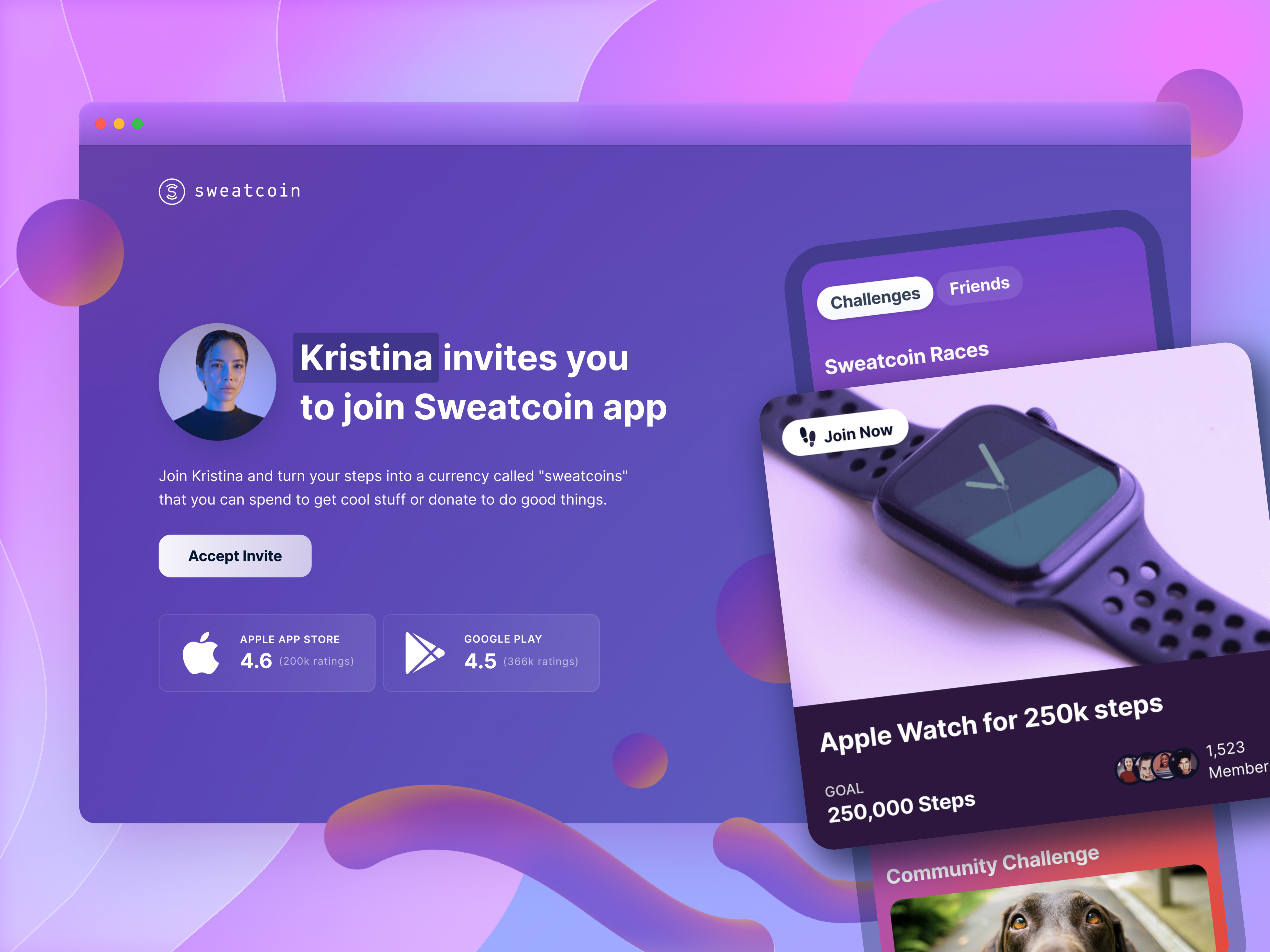 Beautiful Landing Pages That Failed card case study crypto design earn gradient graphic design instagram invite landing page mobile mobile app prize reward social media ui ux web design webdesign website