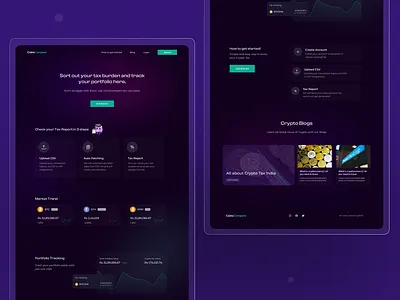 Taxer | Sort your tax burden! clean crypo currency crypto cryto website design market minimal tax ui ux web design website