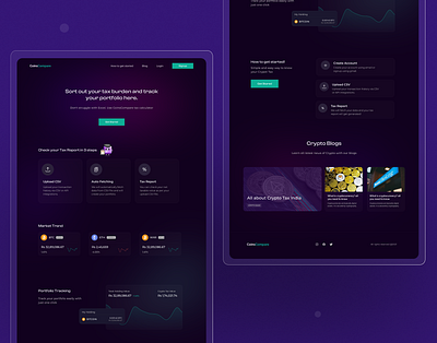 Taxer | Sort your tax burden! clean crypo currency crypto cryto website design market minimal tax ui ux web design website