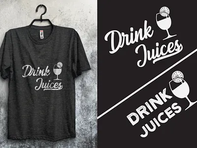 Drink Juices T-shirt Design dad drink juices t shirt drink juices t shirt design juices t shirt mom people summer t shirt tshirt design vector