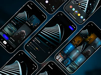 Urban iOS UI Kit IV app apple concept design flat graphic design ios minimal mobile typography ui uiux urban ux