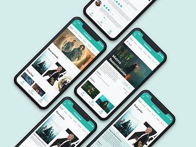 Movie Trailers App Design aplication app design mobile movie trailer ui ux