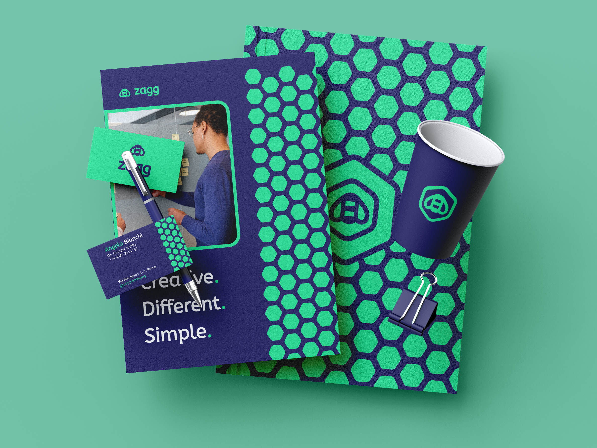 Zagg marketing agency brand identity design agency bee branding brandmark design geometric graphic design graphic designer guidelines illustration logo logo design logo designer logofolio logomark logotype marketing marketing agency modern typography