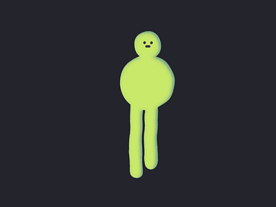 A lost man. ae animation character green illustration lost motion walk