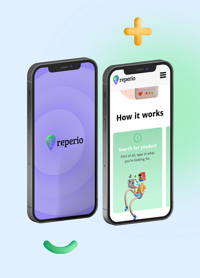 Reperio app branding logo ui web design