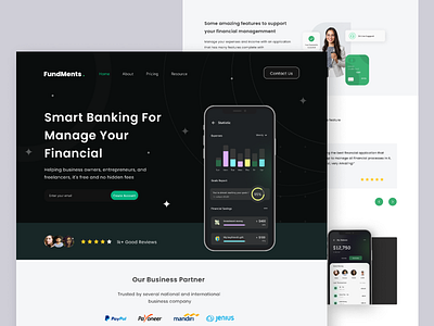 Banking Landing Page bankingapp cryptolandingpage cryptowebsite financelandingpage financewebsite landingpage nft