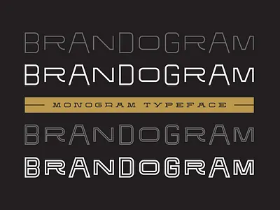 Brandogram Monogram Typeface branding brandogram create monograms creating monograms font logo logo design monogram monogram design monogram font monogram typeface stencil font typeface