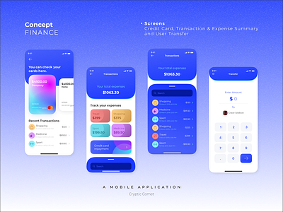 Finance App UI - Mobile App User Interface app branding design finance app graphic design illustration logo typography ui uiux ux vector