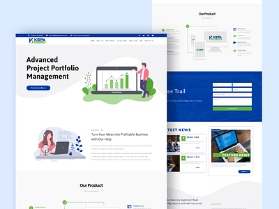 Software selling landing page graphic design illustration software ui ux