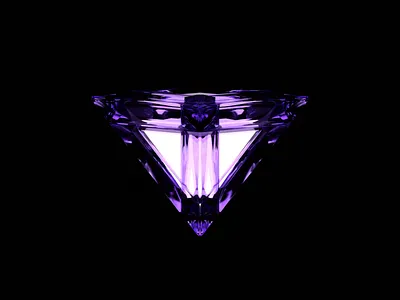 Alien Pyramid 3d ai alien animation blender cycles emission glass glossy icon light morph motion purple pyramid red refraction render rotation triangle