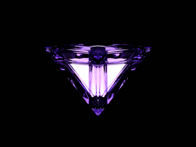 Alien Pyramid 3d ai alien animation blender cycles emission glass glossy icon light morph motion purple pyramid red refraction render rotation triangle
