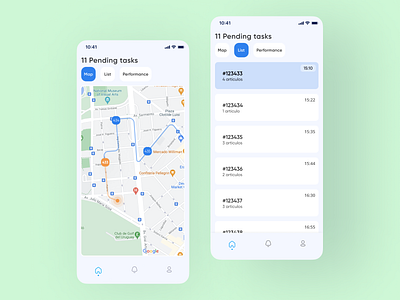 Delivery app app clean design designer mobile ui ux