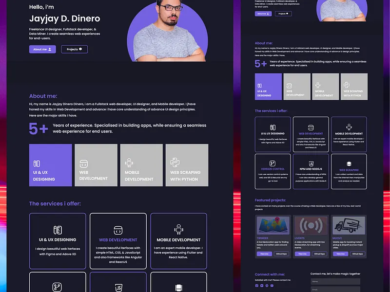 Browse thousands of Developer Portfolio Website images for design ...