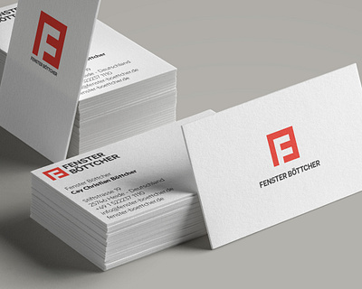 Fenster Böttcher / Logo Design / Business Card business card fenster böttcher graphic design logo design