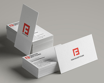 Fenster Böttcher / Logo Design / Business Card business card fenster böttcher graphic design logo design