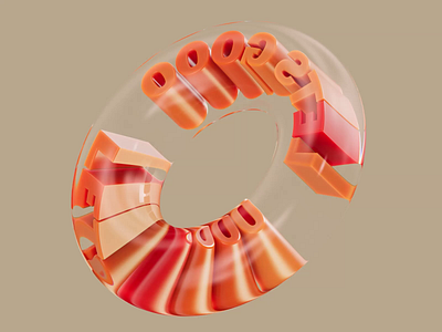 Let's go donut 3d 3d text 3d type animation branding c4d cinema4d design illustration motion motion graphics redshift type typography