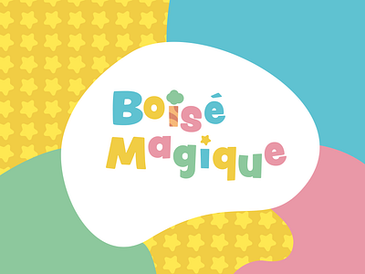 Boisé Magique - Daycare branding daycare design flat logo minimal