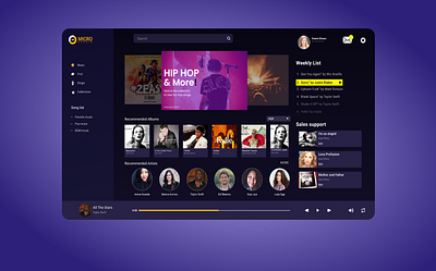 Music App Dashboard Design app design application designs branding dashboard design dashboard ui ux design design graphic design illustration logo mobile app ui design music dashboard design ui vector