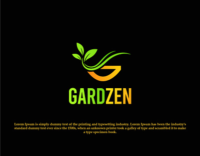 GARDZEN LOGO 3d app branding creative design graphic design graphicdesign icon illustration illustrator logo logotype minimal typography ui ux vector web