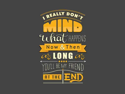 Hand-Lettered Lyrics flat design graphic design graphic designer hand crafted hand lettered hand lettering music song lyrics typography vector