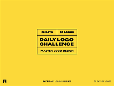 Day 11/50 daily logo daily logo challenge daily logo design daily logo design challenge flat design logo logo design logotype redesign type typography