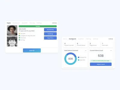 ID Scanner design minimal software uidesign uxdesign