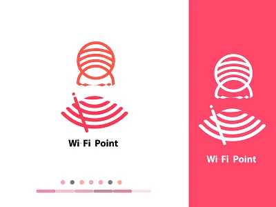 wifi--point abstract logo branding bussneis logo creative logo cretive logo custom logo design graphic design icon logo illustration logo logo design minimalist logo ui vector wifi