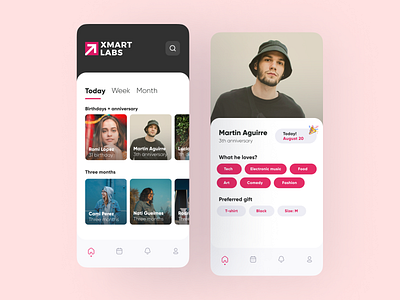 XL Human resources app design designer mobile ui ux