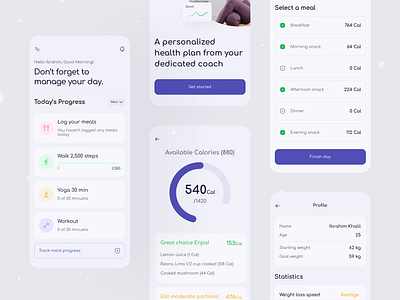 Weight Management App 3d animation branding daily task exercise app graphic design gym illustration logo motion graphics task management ui ui design ux ux design vector weight app weight loss weight management app yoga