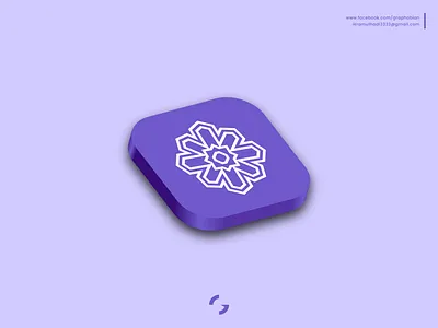 3D Icon for Ceno 3d abstract app icon brand design brand identity branding brandmark floral graphobian icon isometric logo logo design logo designer logomark modern logo modern minimalist logo monogram symbol